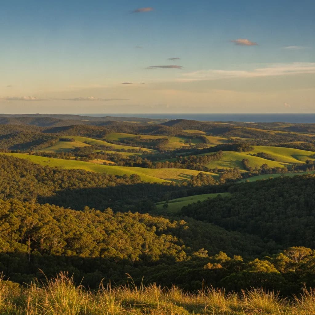 Coastal hinterland landscape, New South Wales Mid North Coast